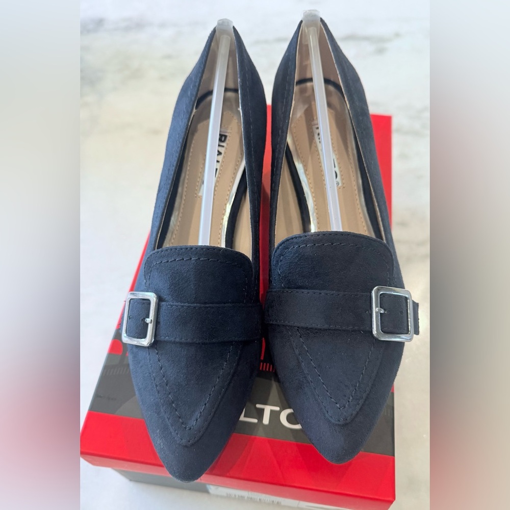 Rialto Navy Suede Women's Loafers